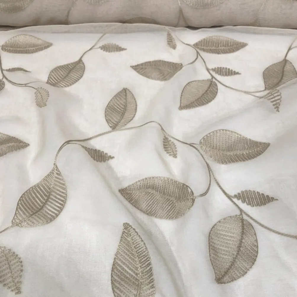 Birch Leaf Table Runner in Taupe