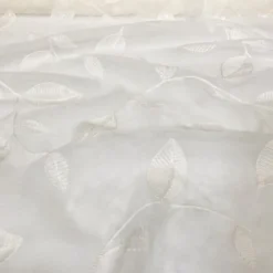 Birch Leaf Table Runner in White