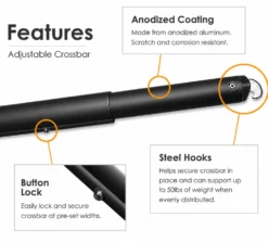 Black Anodized Uprights & Crossbars