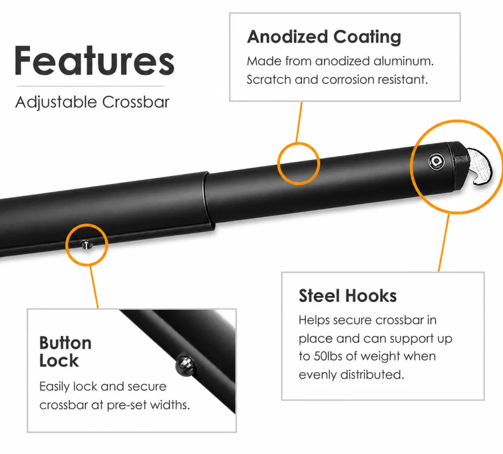Black Anodized Uprights & Crossbars