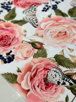 Blush Bouquet (Poly Print) Table Linen