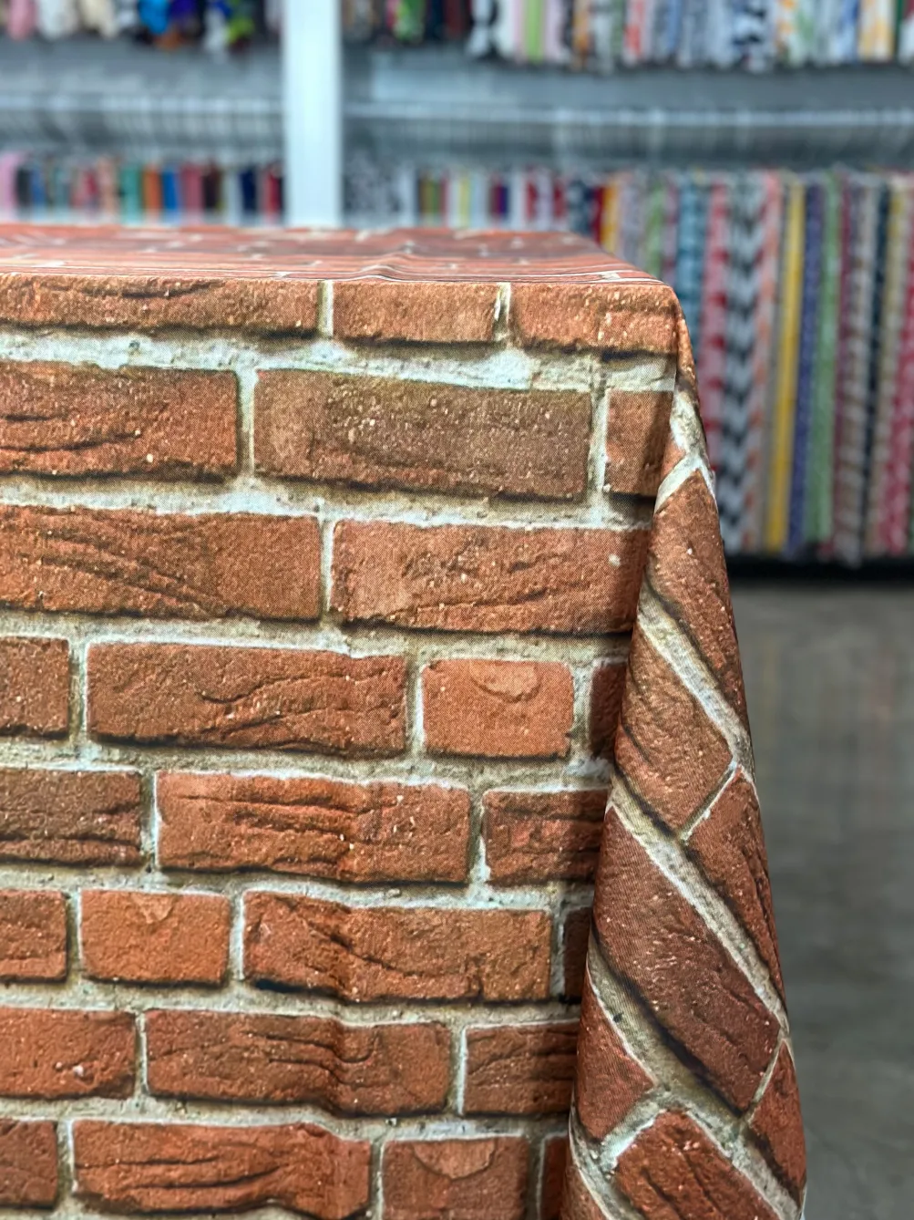 Brick (Poly Print) Table Linen