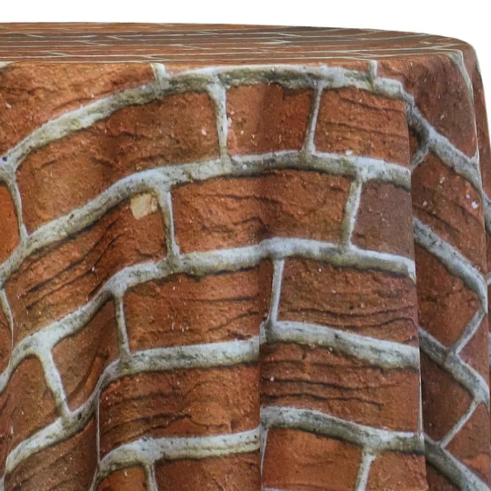 Brick (Poly Print) Table Linen