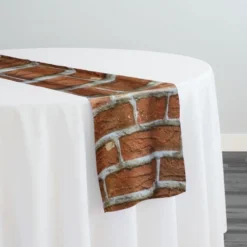Brick (Poly Print) Table Runner