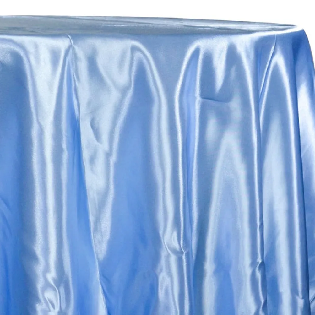 Bridal Satin Table Linen in Blue 120