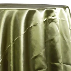 Bridal Satin Table Linen in Dark Olive 553
