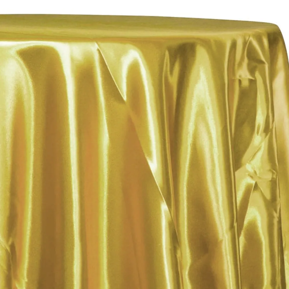 Bridal Satin Table Linen in Dark Yellow 336