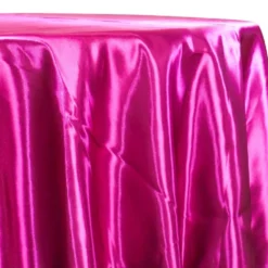 Bridal Satin Table Linen in Fuchsia 396