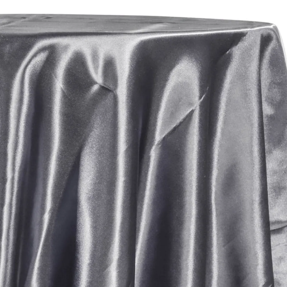Bridal Satin Table Linen in Gray 665