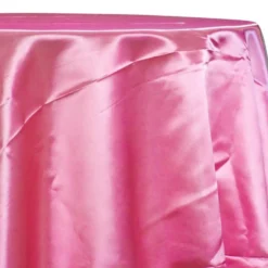 Bridal Satin Table Linen in Hot Pink 515