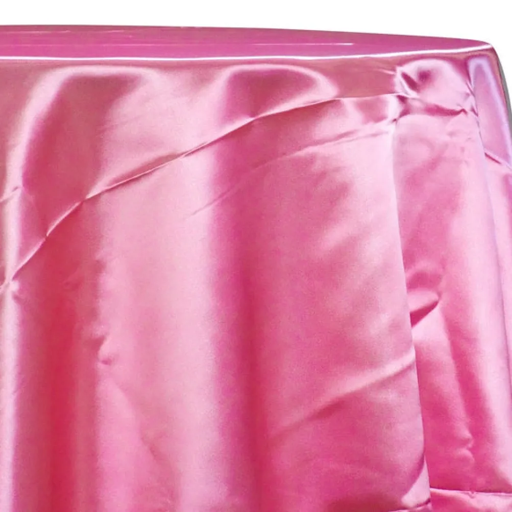 Bridal Satin Table Linen in Hot Pink 515