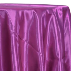 Bridal Satin Table Linen in Magenta 592