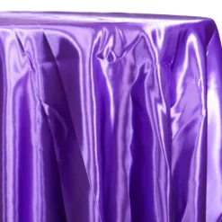 Bridal Satin Table Linen in Purple 393