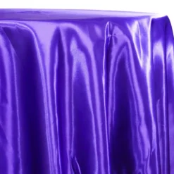 Bridal Satin Table Linen in Purple 658