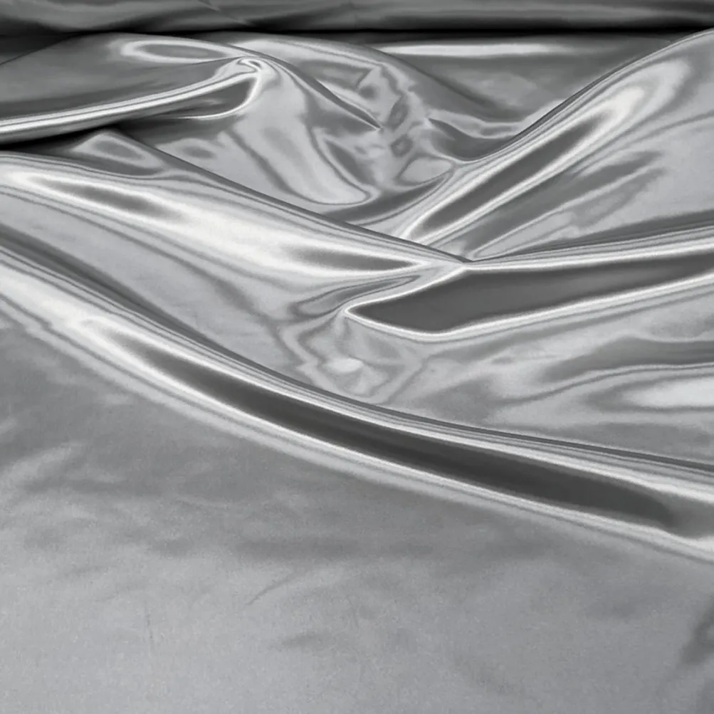 Bridal Satin Table Linen in Silver 606