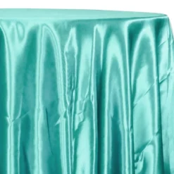Bridal Satin Table Linen in Teal Green 211