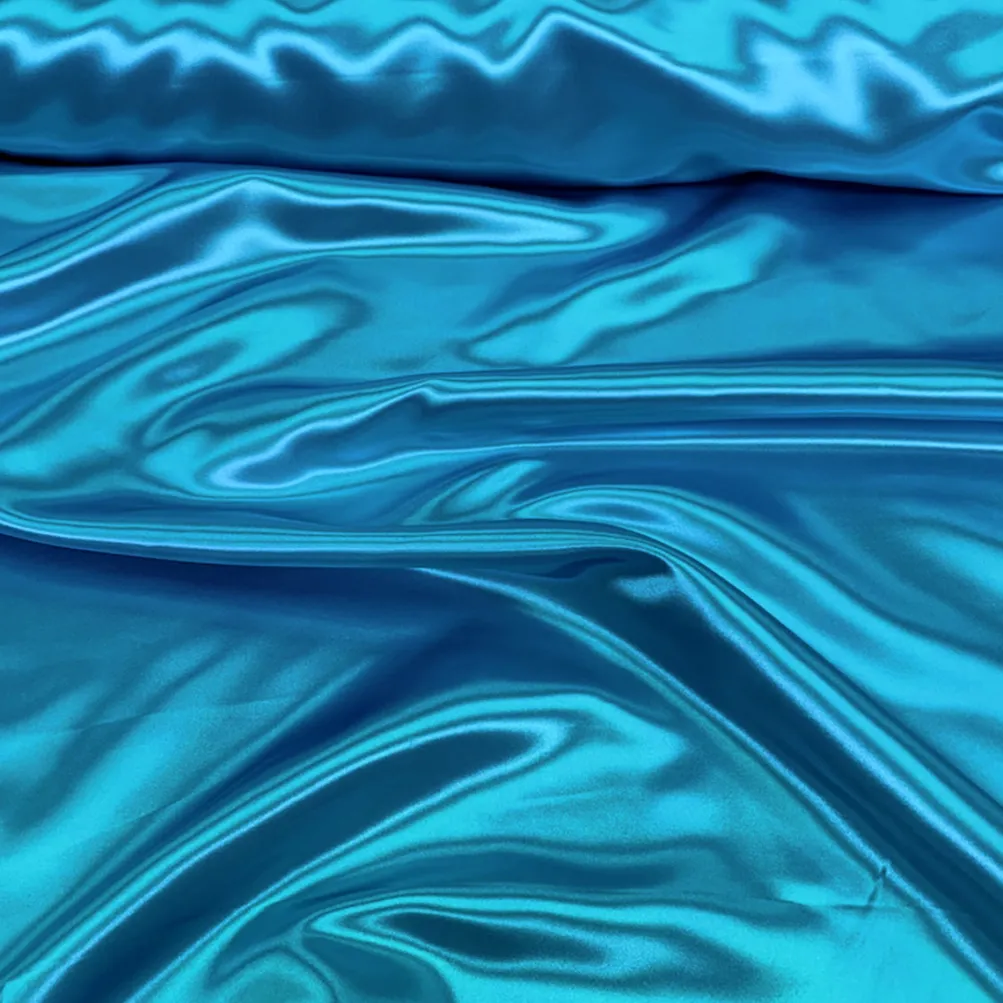 Bridal Satin Table Linen in Turquoise 31