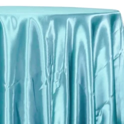 Bridal Satin Table Linen in Turquoise 141
