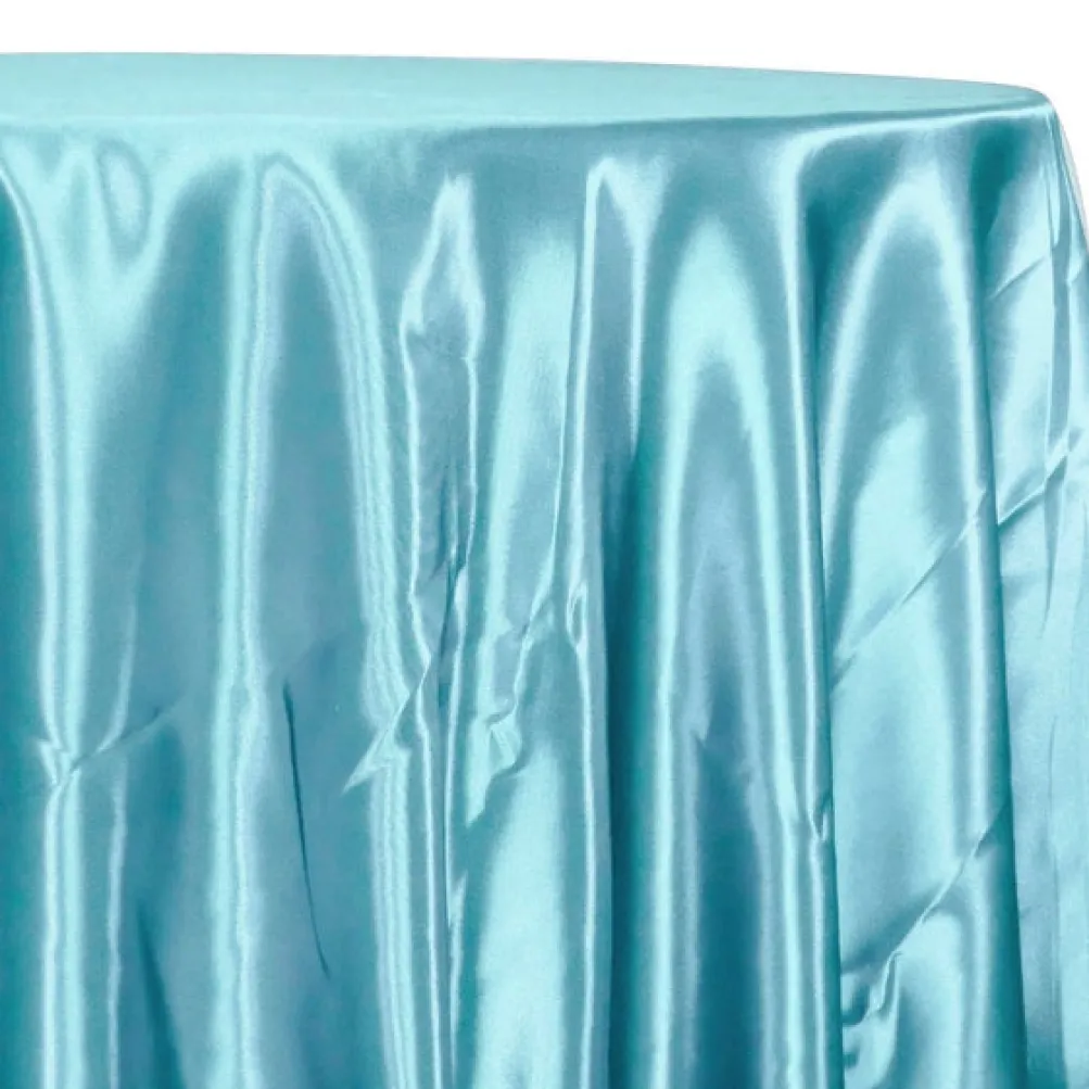 Bridal Satin Table Linen in Turquoise 141