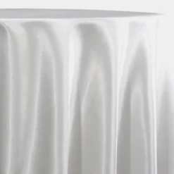 Bridal Satin Table Linen in White