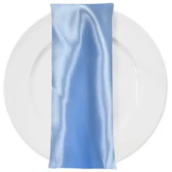 Bridal Satin Table Napkin in Blue 120