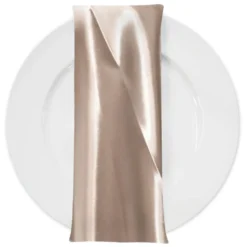 Bridal Satin Table Napkin in Champagne 117