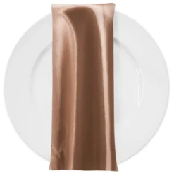 Bridal Satin Table Napkin in Camel 249