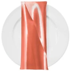 Bridal Satin Table Napkin in Dark Orange 622
