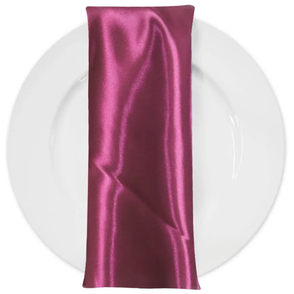 Bridal Satin Table Napkin in Guava 160
