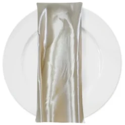 Bridal Satin Table Napkin in Ivory 112