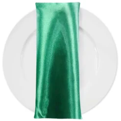 Bridal Satin Table Napkin in Kelly Green 116