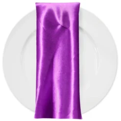 Bridal Satin Table Napkin in Lavender 169