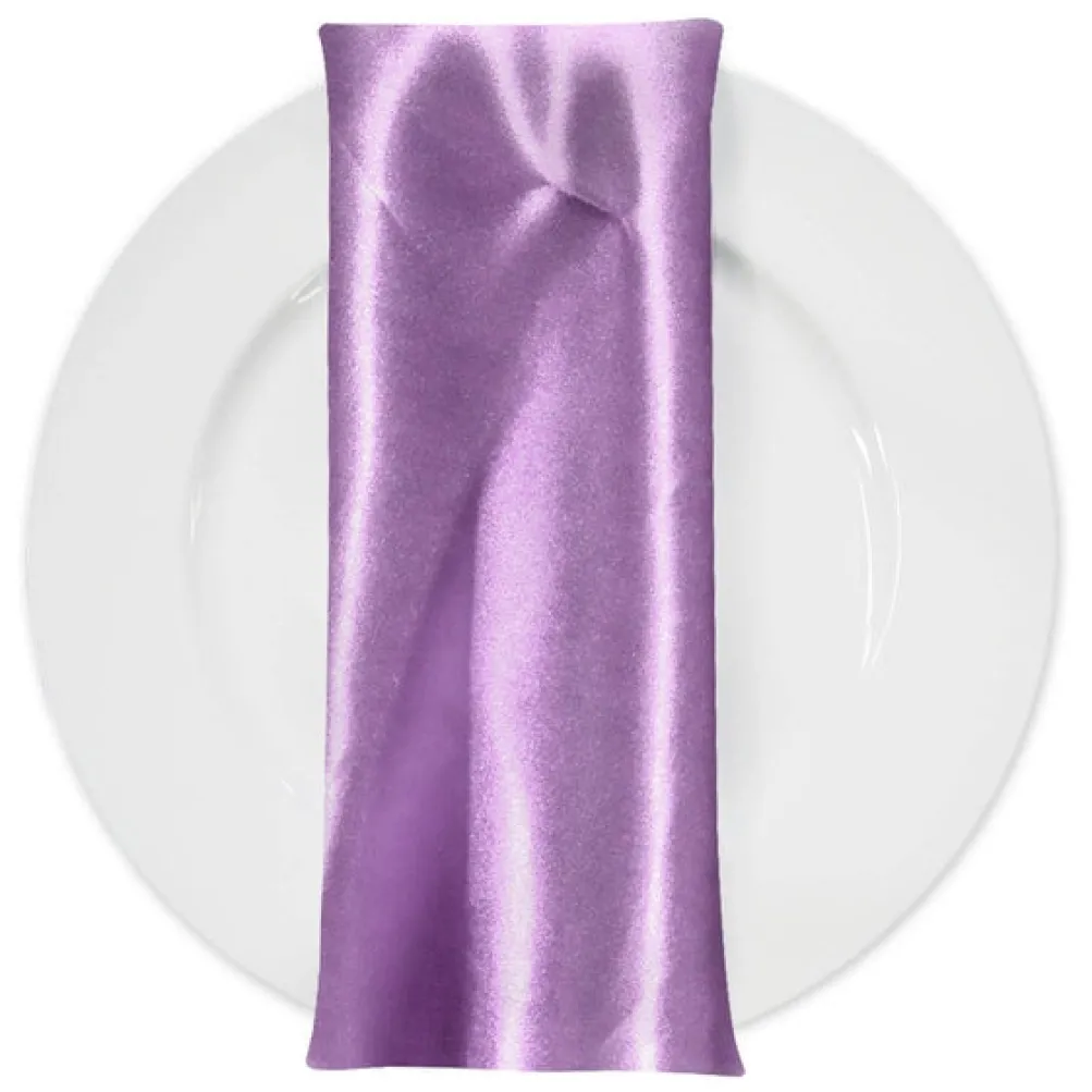 Bridal Satin Table Napkin in Lavender 468