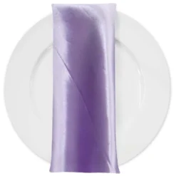 Bridal Satin Table Napkin in Lilac 140