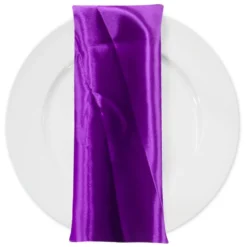 Bridal Satin Table Napkin in Orchid 554