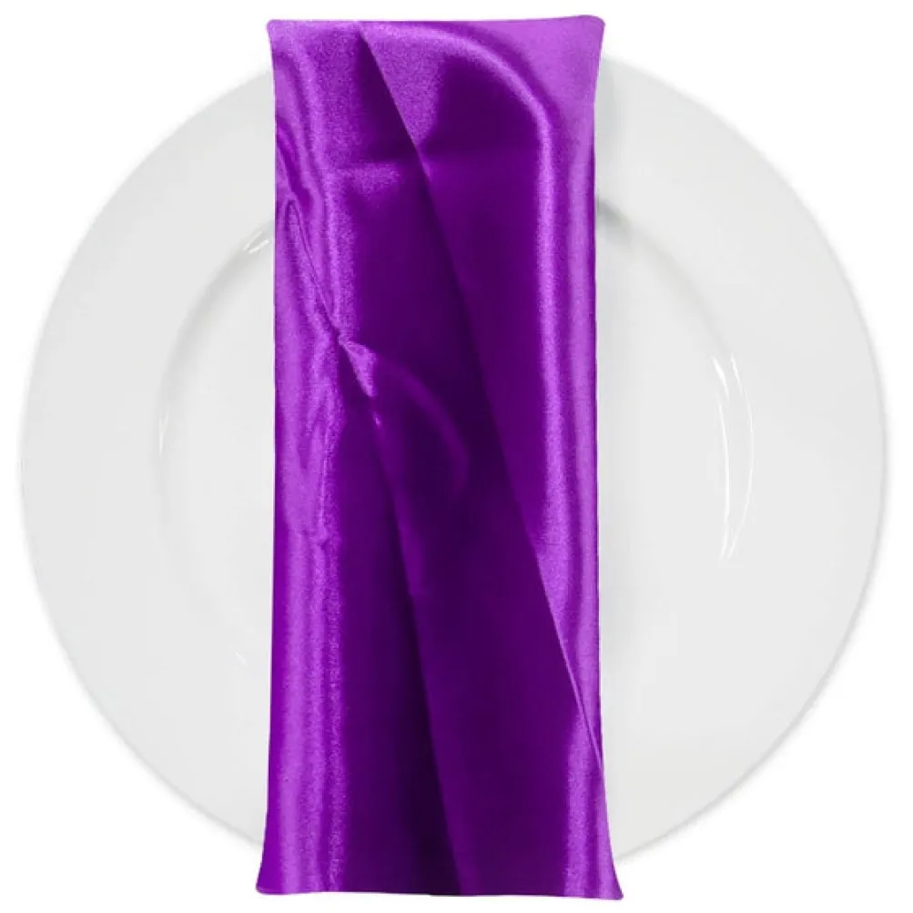 Bridal Satin Table Napkin in Orchid 554