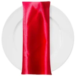 Bridal Satin Table Napkin in Red 190