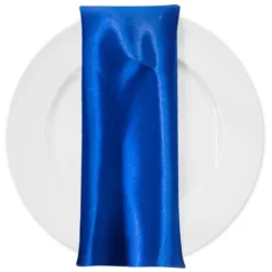 Bridal Satin Table Napkin in Royal 340