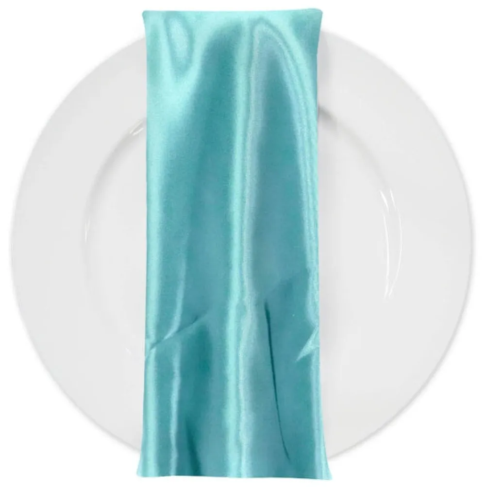Bridal Satin Table Napkin in Teal Green 645