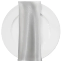 Bridal Satin Table Napkin in White