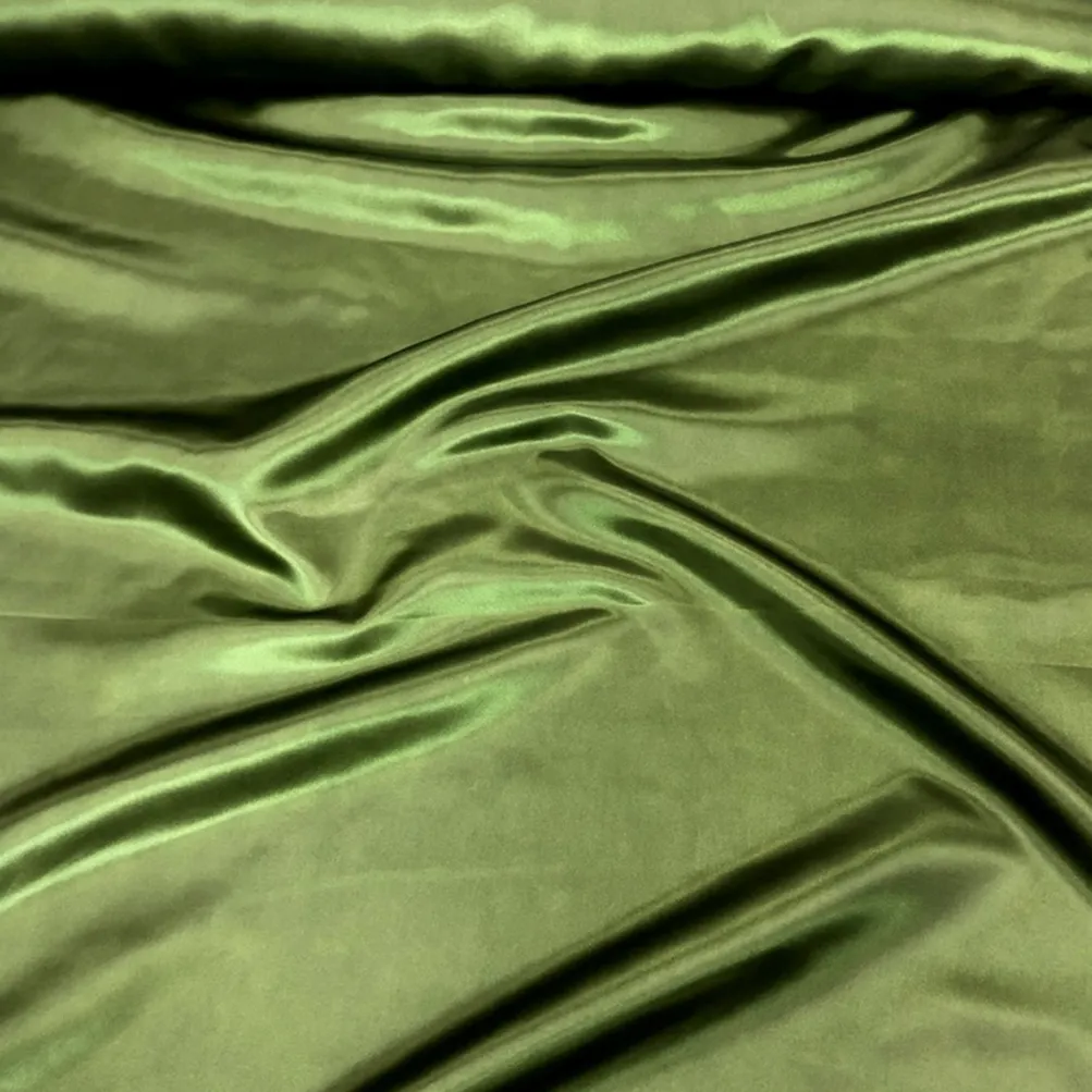 Bridal Satin Table Runner in Dark Olive 553