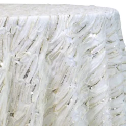 Brilliant Sheer Sequins Table Linen in Ivory