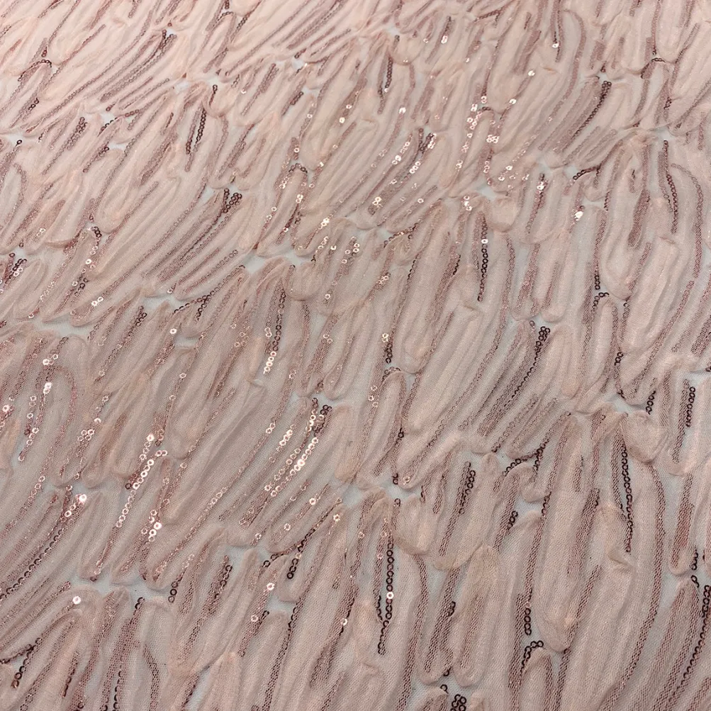 Brilliant Sheer Sequins Table Linen in Blush