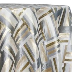 Broadway Jacquard (Reversible) Table Linen in Gold