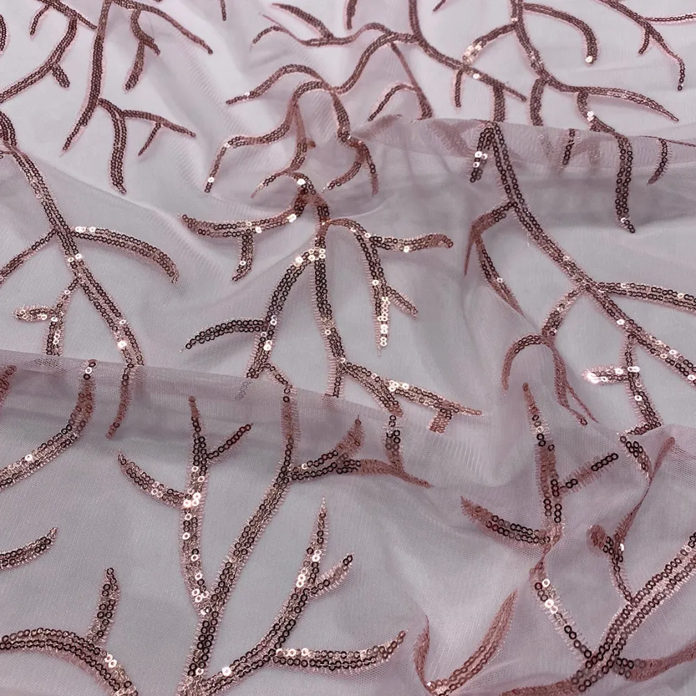 Brooks Sequins Table Linen in Blush