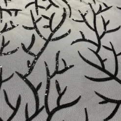 Brooks Sequins Table Linen in Black
