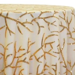 Brooks Sequins Table Linen in Gold