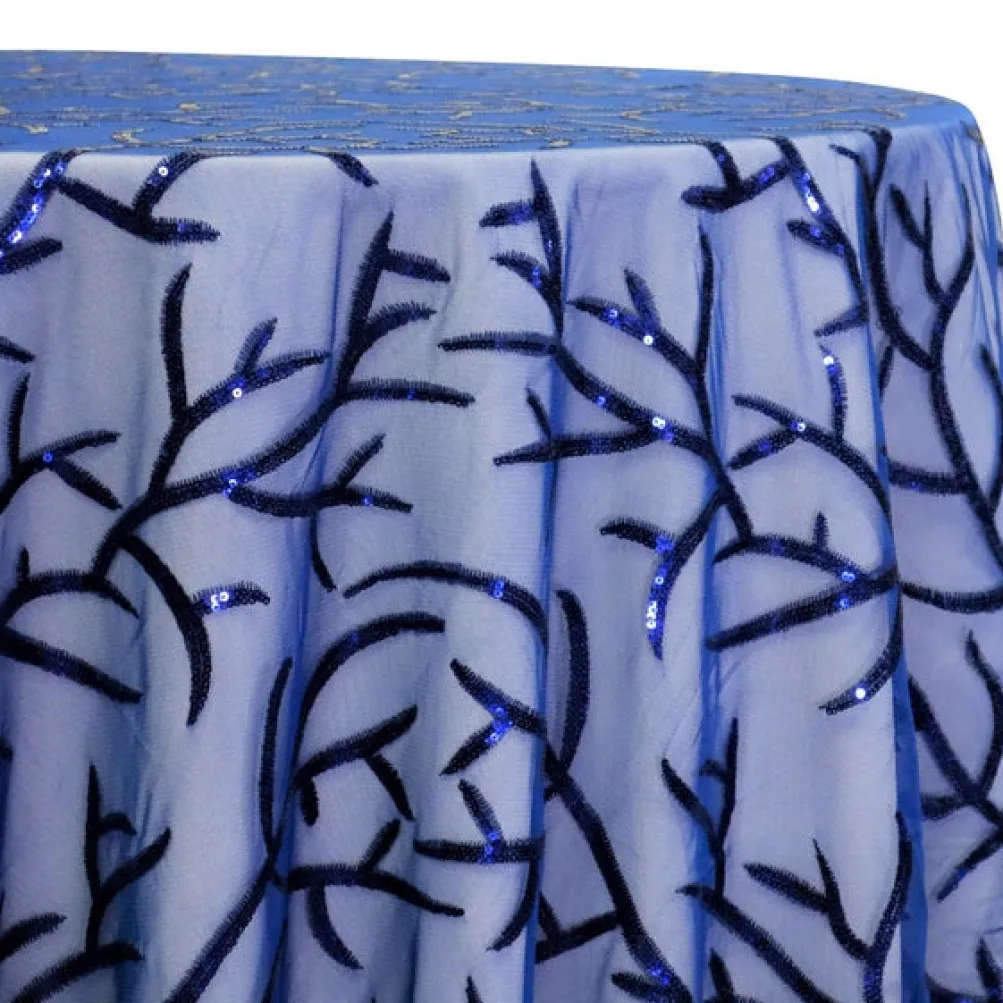 Brooks Sequins Table Linen in Navy