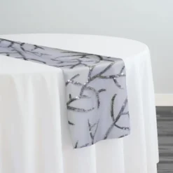 Brooks Sequins Table Runner in Silver