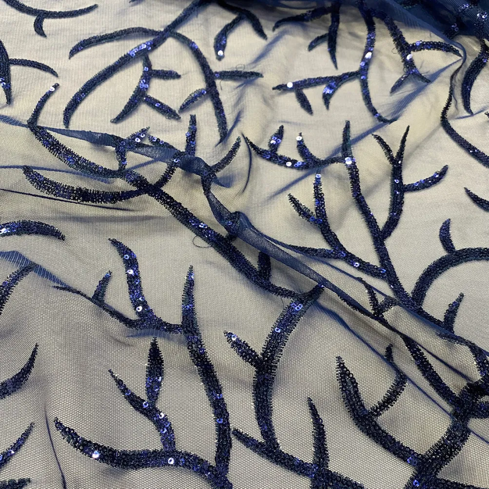 Brooks Sequins Table Runner in Navy